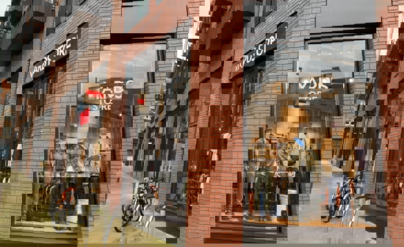 One of the display windows at Yards Store in Sheffield.