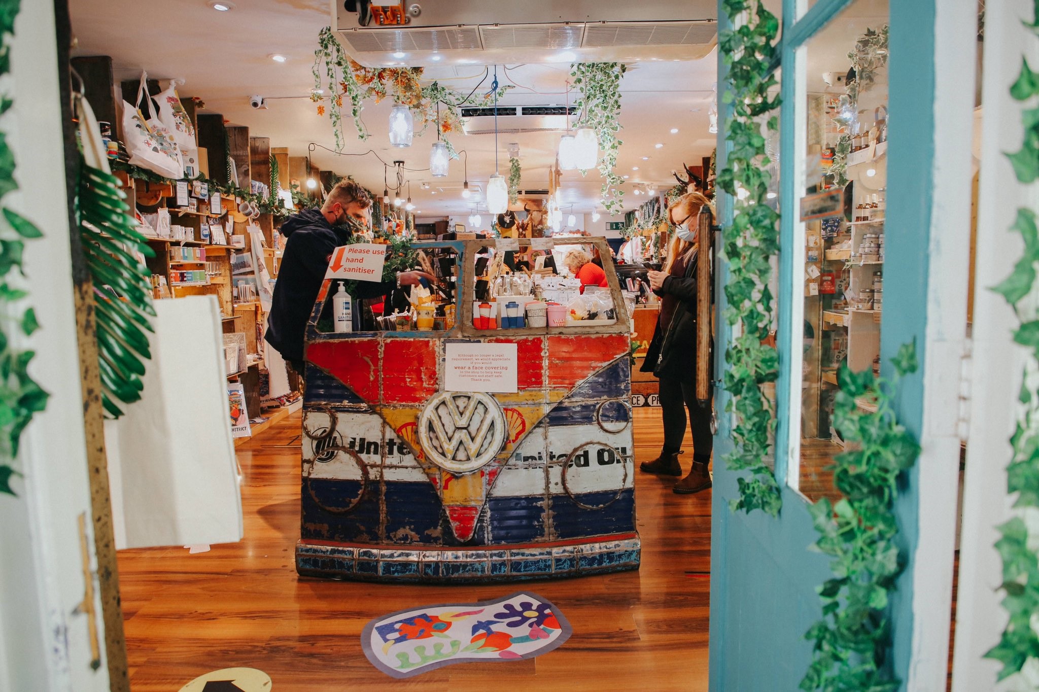 Inside the Bird's Yard store.
