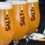 Three glasses of beer.