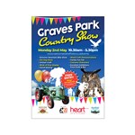 A colourful poster advertising the Graves Park Country Show.