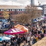 The Quayside Market in fill swing at Victoria Quays.