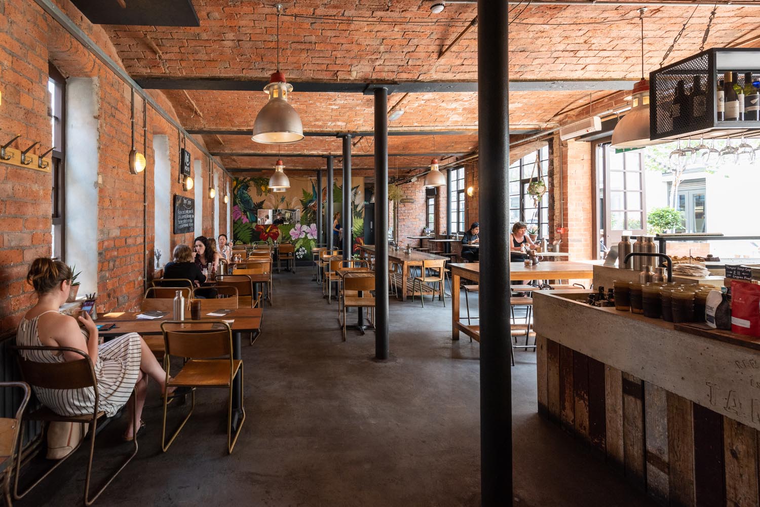 Inside Tamper Coffee.