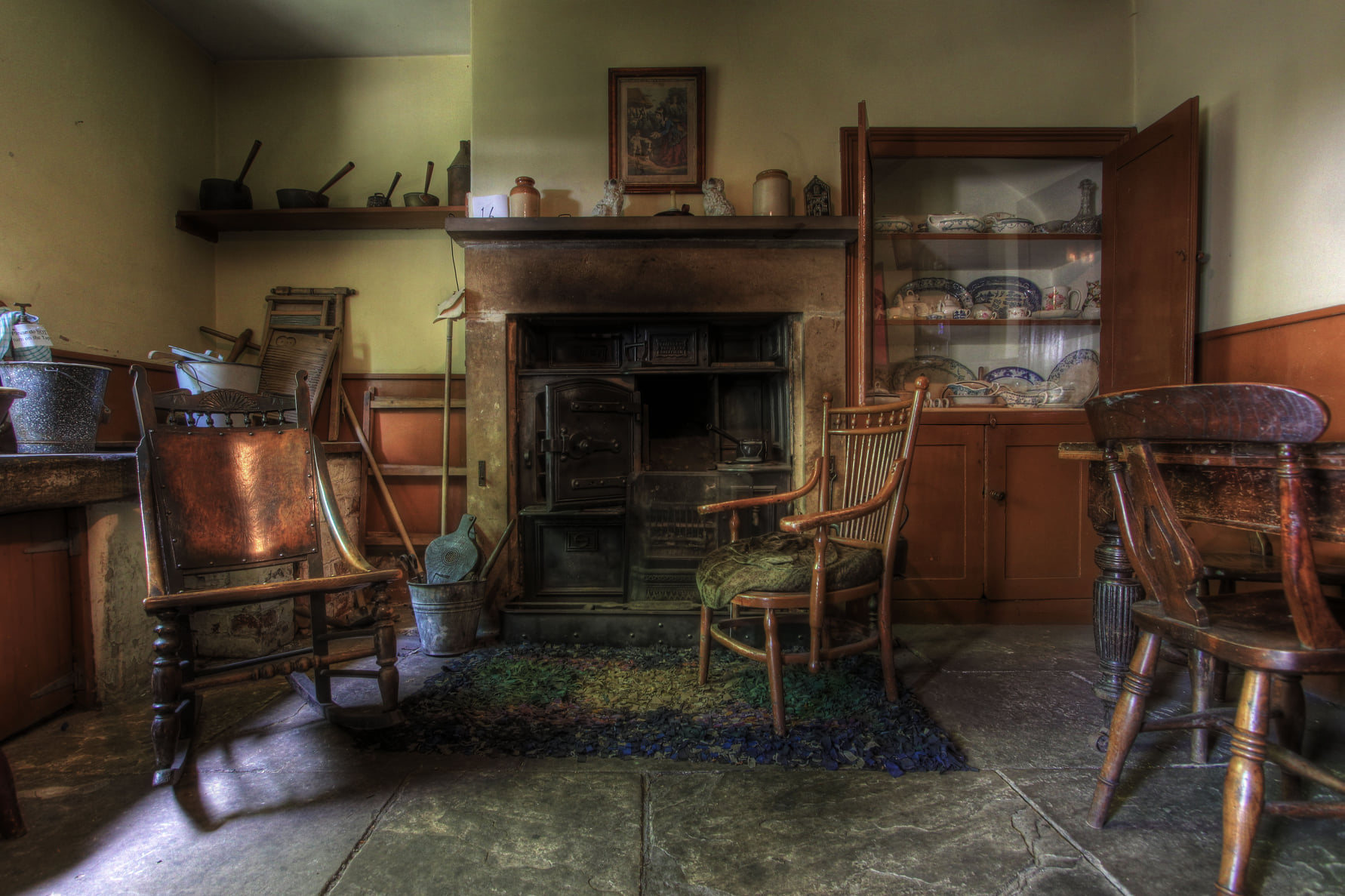 Inside a cottage at the Abbeydale Industrial Hamlet.