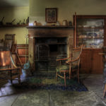Inside a cottage at the Abbeydale Industrial Hamlet.
