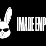 Poster for the event, with a black background, an illustration of a cartoon rabbit and the words 'Image Empire'.