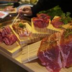 A selection of meats ready to be cooked at Guyshi BBQ & Bar