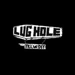 The Lughole logo on a black background.