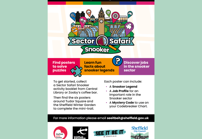 Poster for the Snooker Sector Safari.
