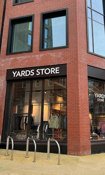 The exterior of the Yards Store in Sheffield.
