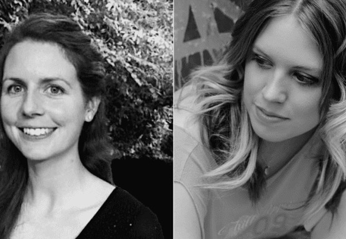 Pianist Isabel Hespe and violinist Emily Chaplais.