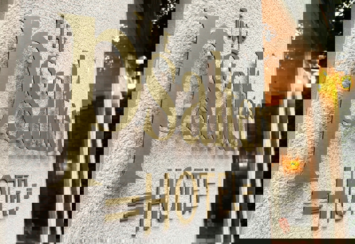 The Psalter Sign on the outside of the building.