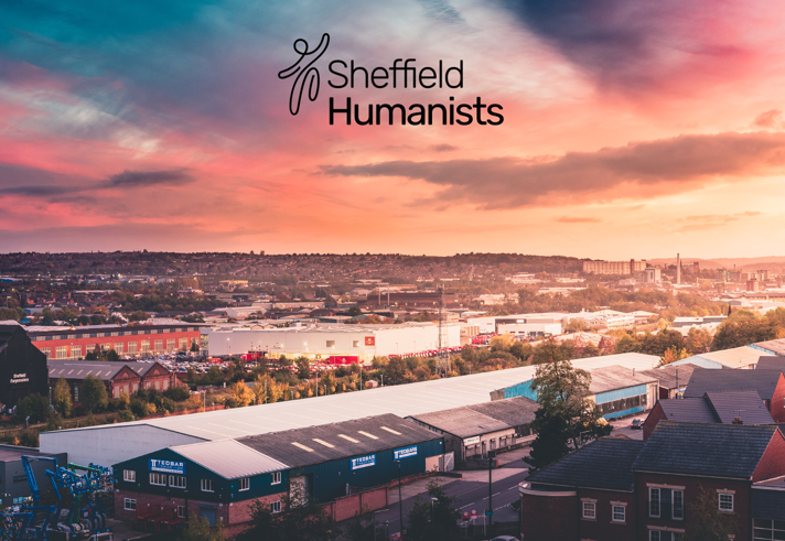 A sunrise over an urban landscape.