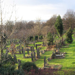 Gravestones at Burngreave Cemetery.