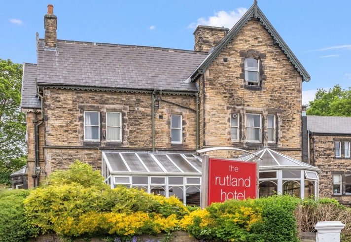 The exterior of the Rutland Hotel.