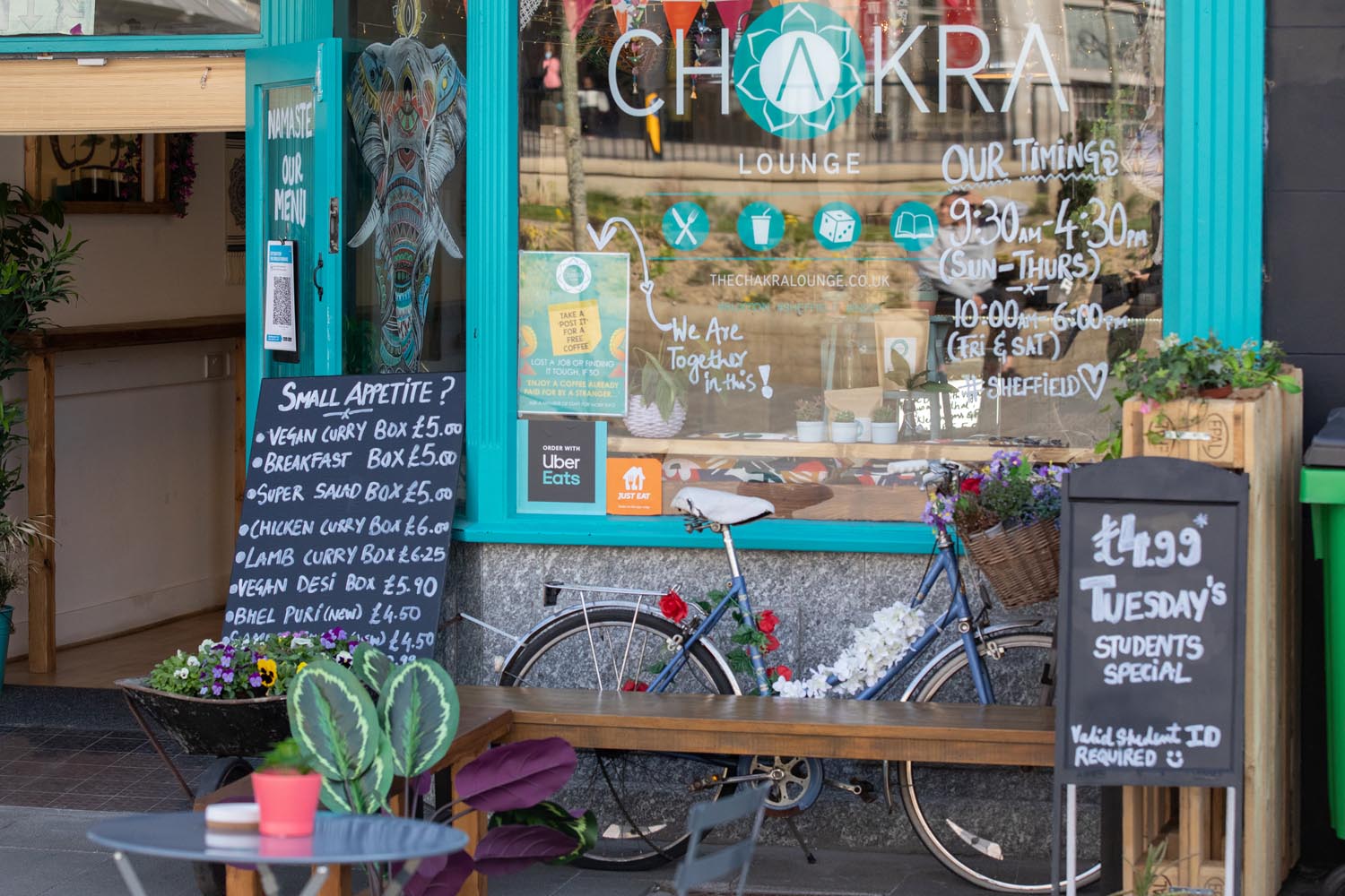 Entrance to The Chakra Lounge.