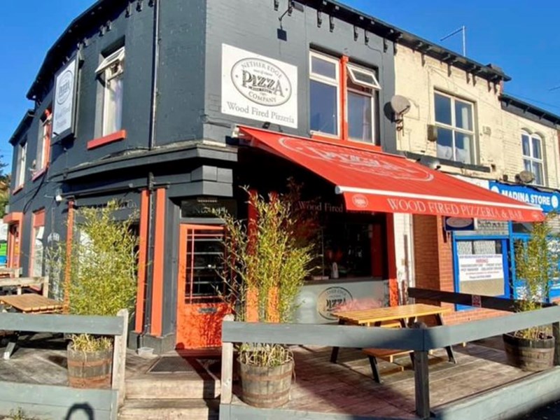 Exterior of the Nether Edge Pizza Co.