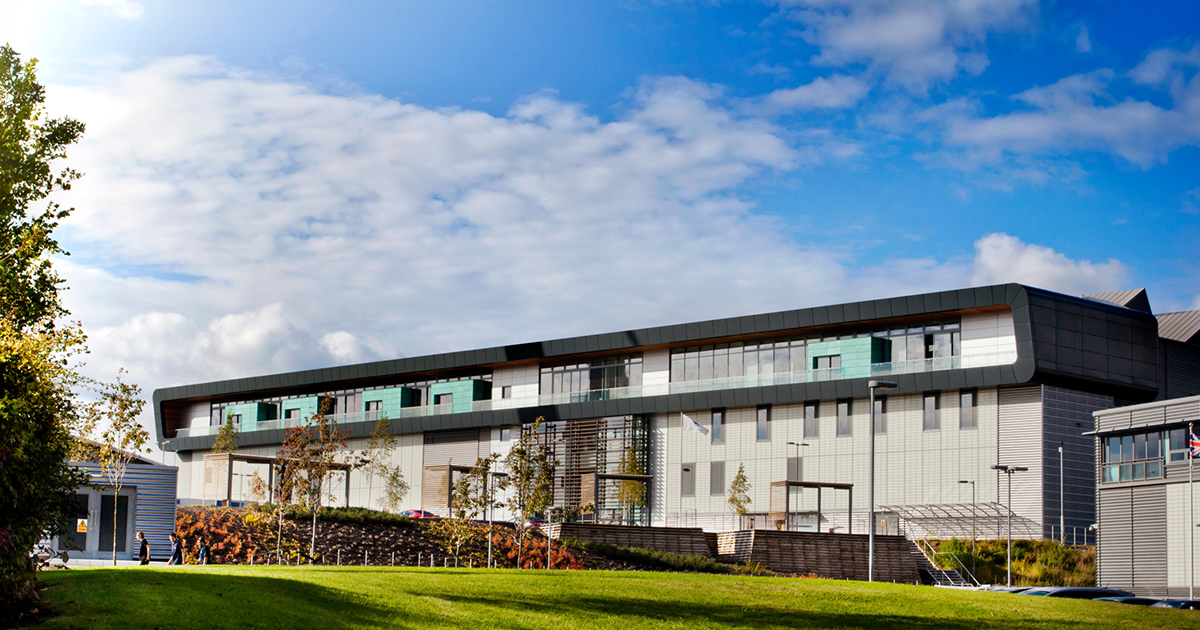 An exterior shot of The Nuclear Advanced Manufacturing Research Centre (NAMRC).