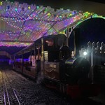 A train at the Abbeydale Miniature Railway.