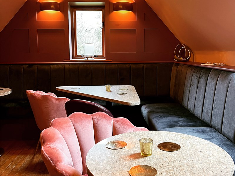 The interior of the bar & bistro Assembly.