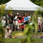 Crowds of people having a great day out at a previous years Walkley Festival.