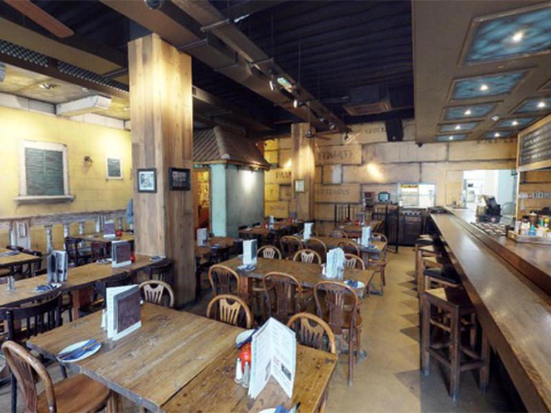 The interior of Cubana Tapas Bar.
