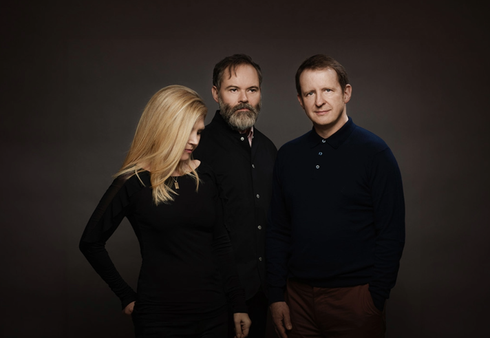 Group shot of the band Saint Etienne.
