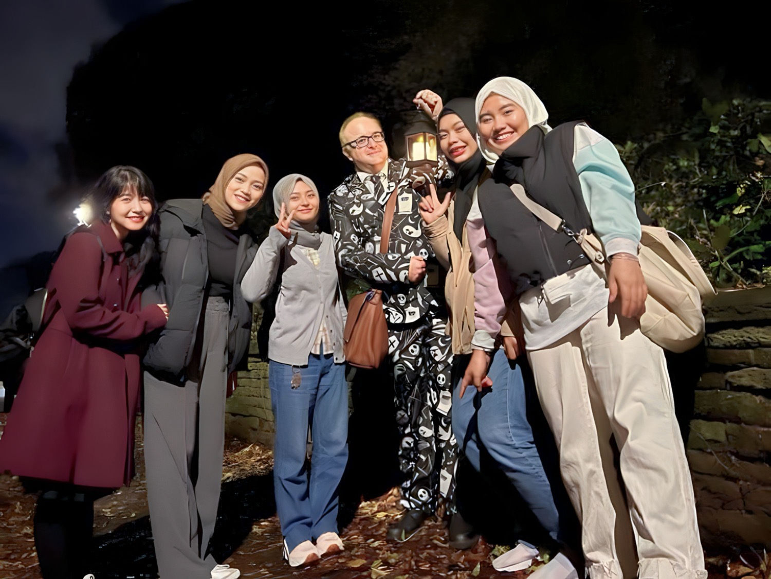 A group of people on the Strange Britain: Home of the Strange Sheffield Ghost Tours.