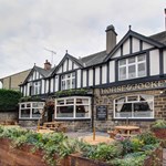 The exterior of the Horse & Jockey.