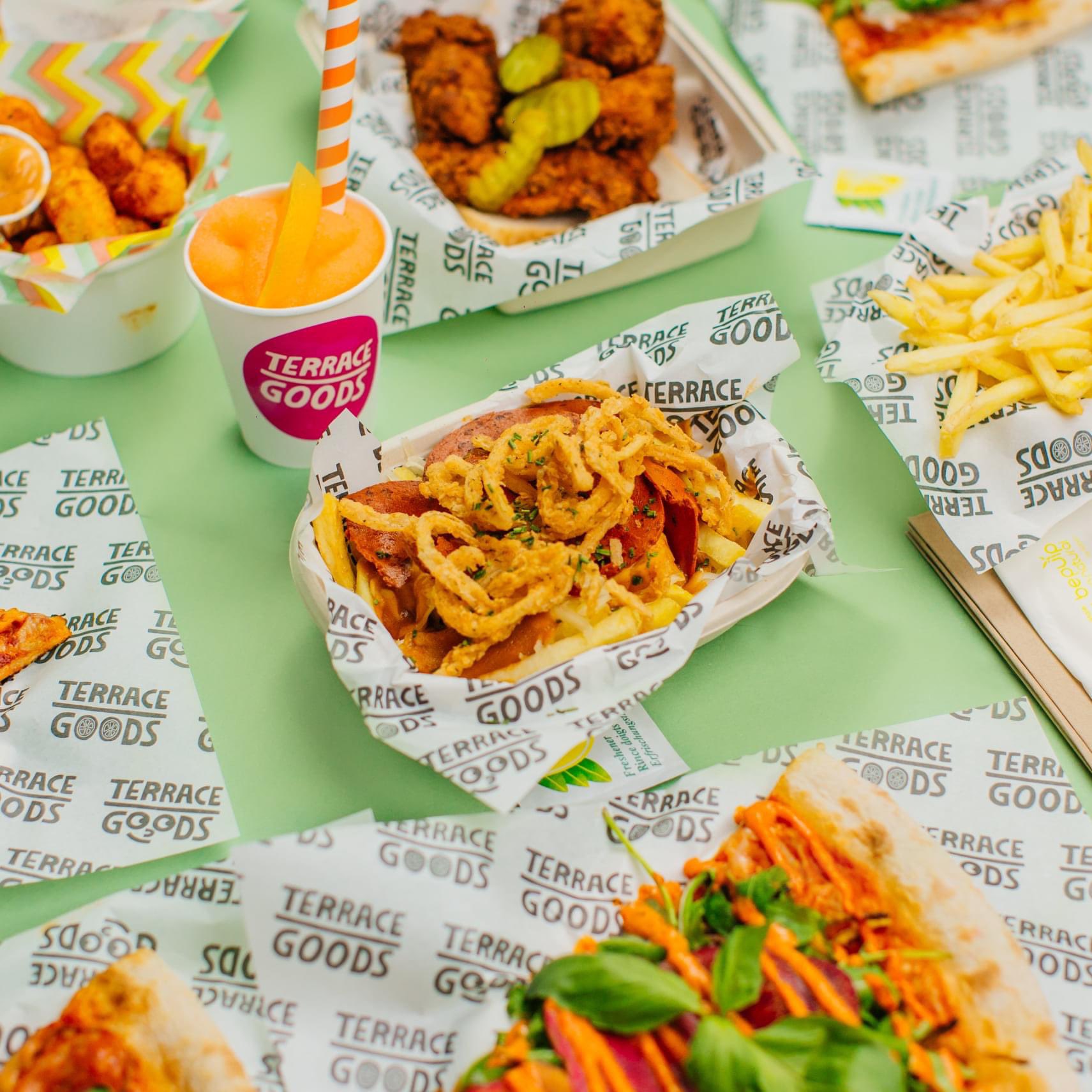 Promo shot of food at Terrace Goods.