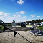 View of Waleswood Caravan and Camping Park with caravans.