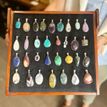 A selection of beautiful hand-made pendants at Annie Jude's