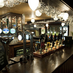 The bar at The British Oak.