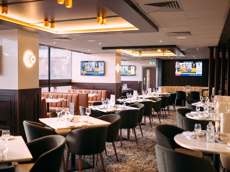 A restaurant at Sheffield United Football Club.
