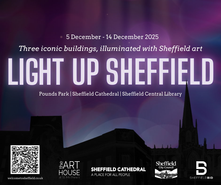 Poster for the Light Up Sheffield event