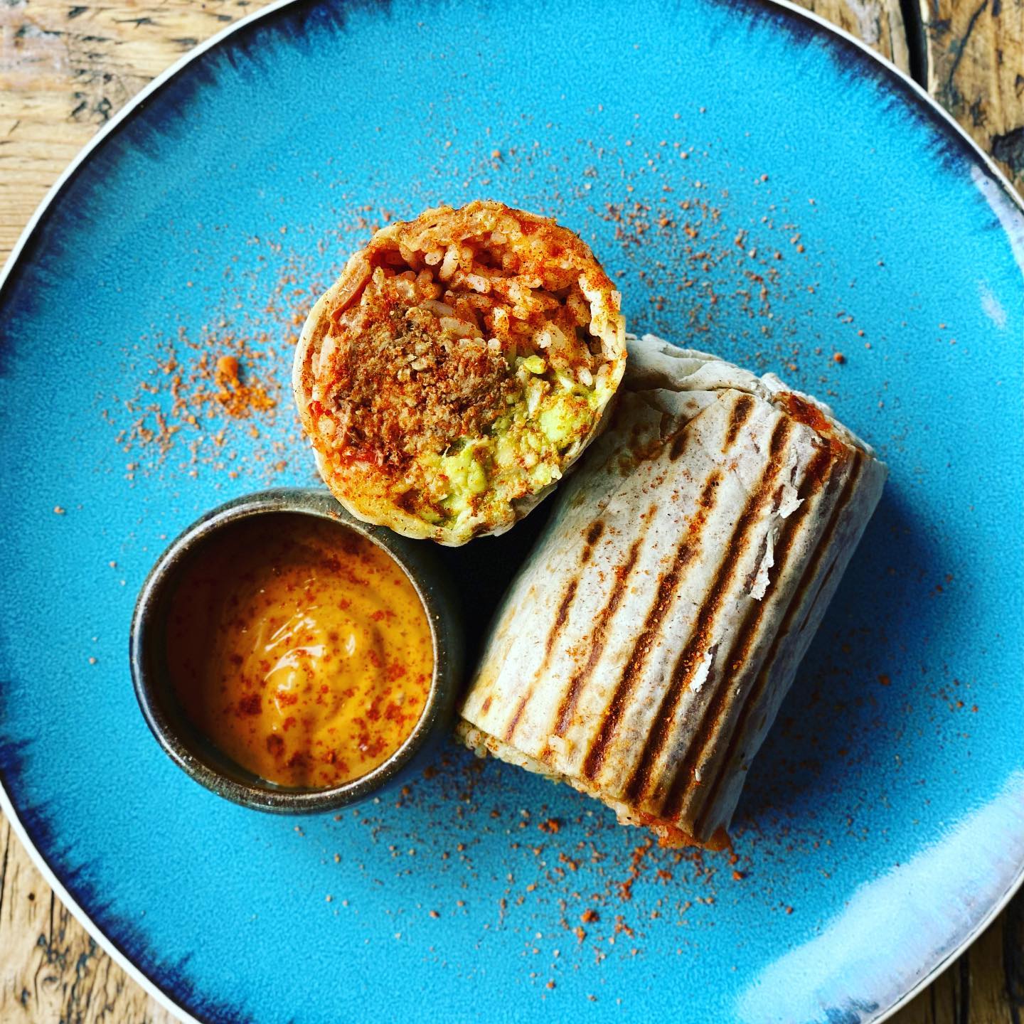 A burrito from S17 Coffee Shop & Bistro. 