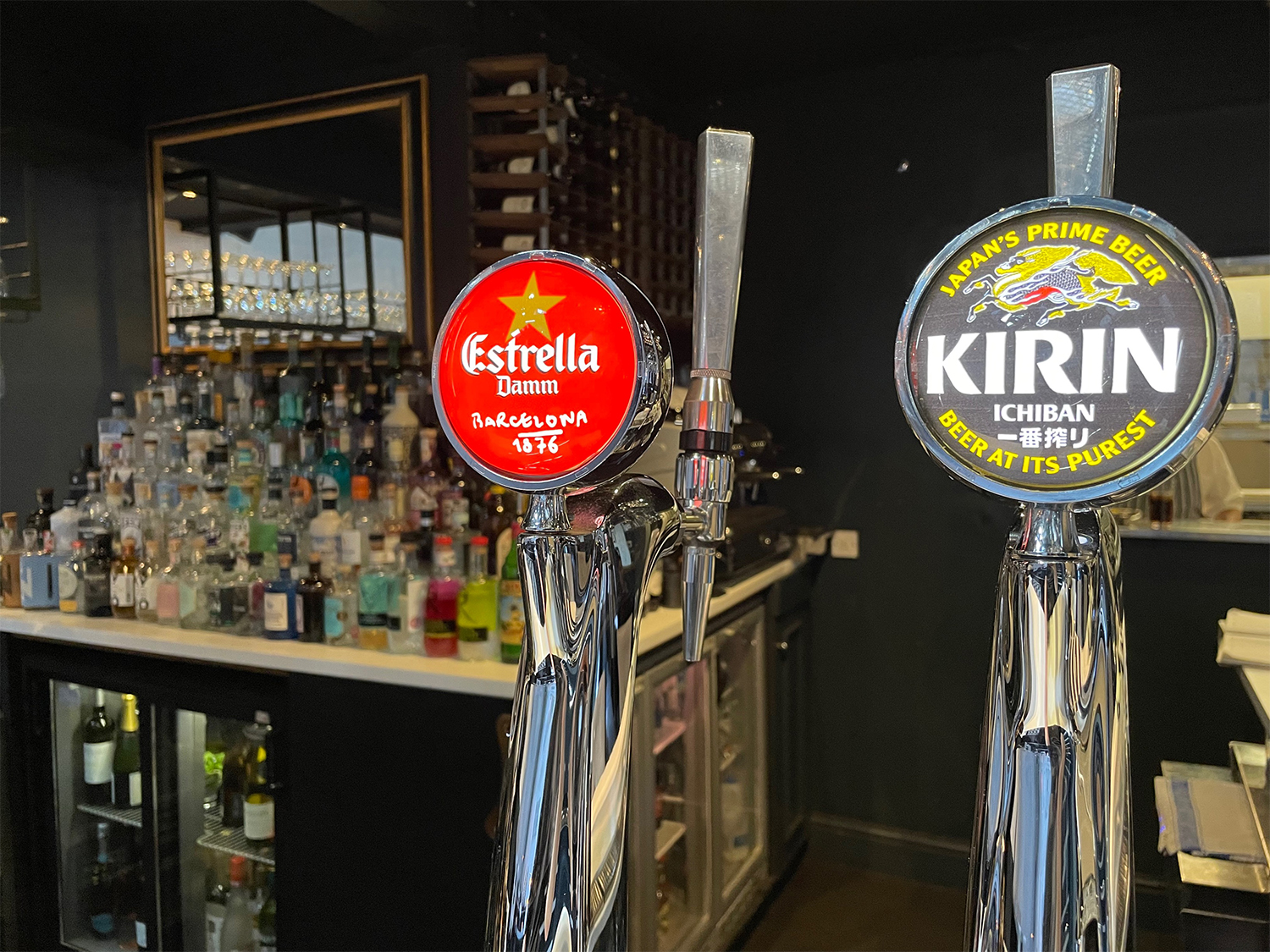 The bar at Trippets Lounge Bar.