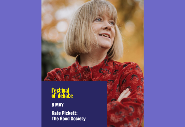 Poster for the event with an image of the author Kate Pickett.