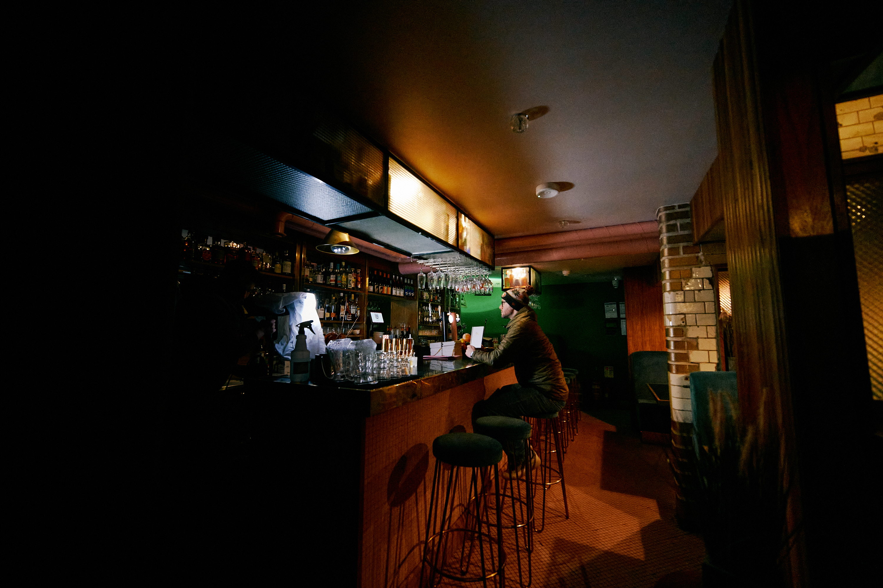 The interior of Public.