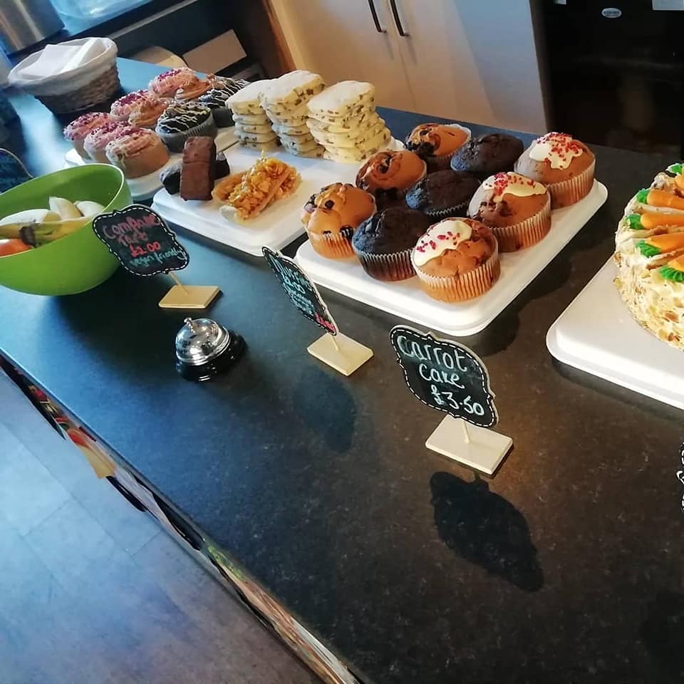 Food at the Extra Life Gaming Lounge.