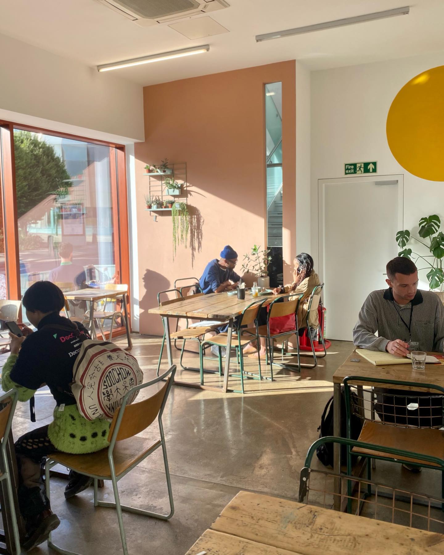 The bright, sunny interior of Kollective Kitchen.
