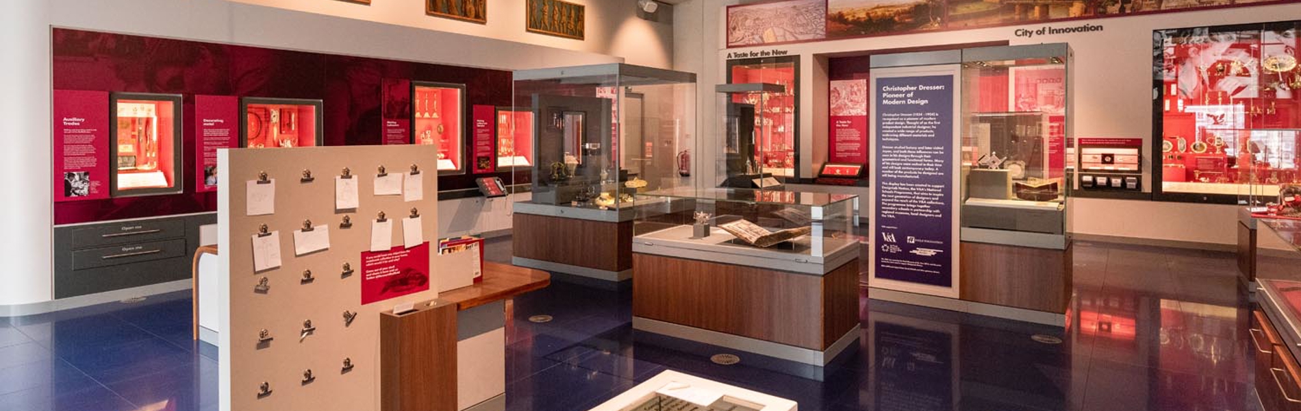 One of the display rooms at the Millennium Gallery.