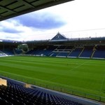 A view of the pitch, from the stands, at Hillsborough Stadium.
