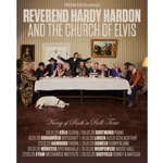 Poster for the Hardy Hardon and the Church of Elvis Band gig at Sidney and Matilda.
