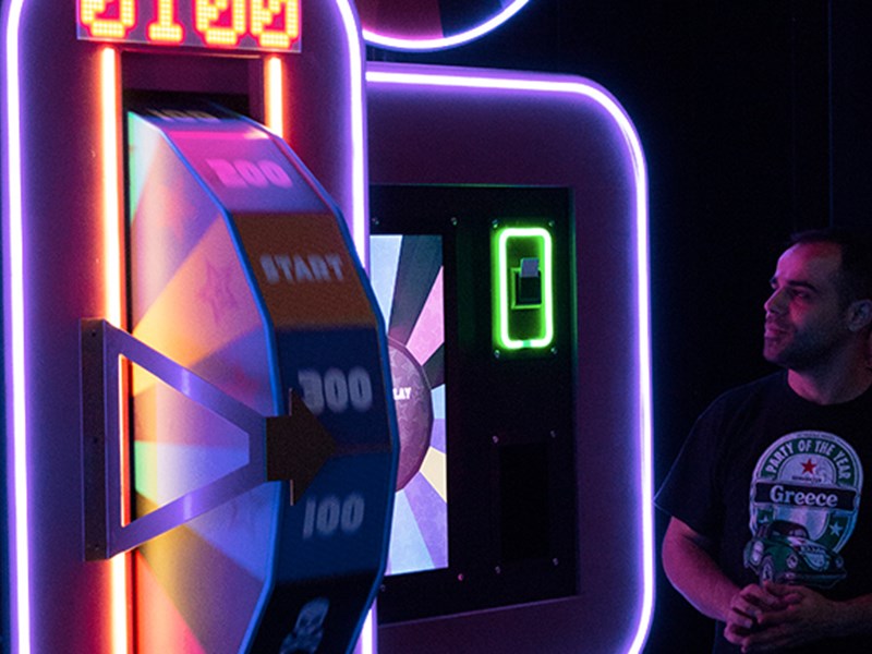 Games board at Gameshow All Stars.