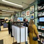 Inside the Pete McKee shop at Leah's Yard 