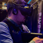 People playing games and having fun at Funstation, in Meadowhall.