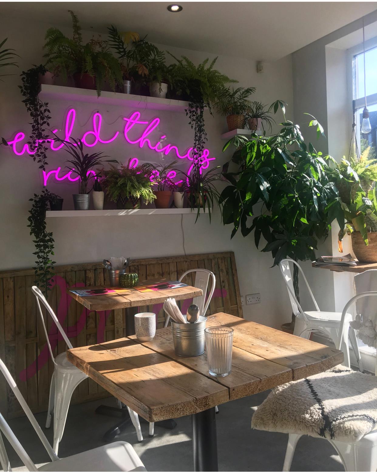 The interior of Pom Kitchen.