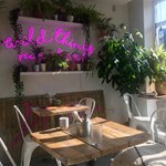 The interior of Pom Kitchen.