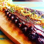 A plate of ribs at Butcher & Catch.