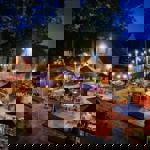 Beer garden at The Blue Stoops.